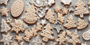 Cookie cutter in realistic Christmas style