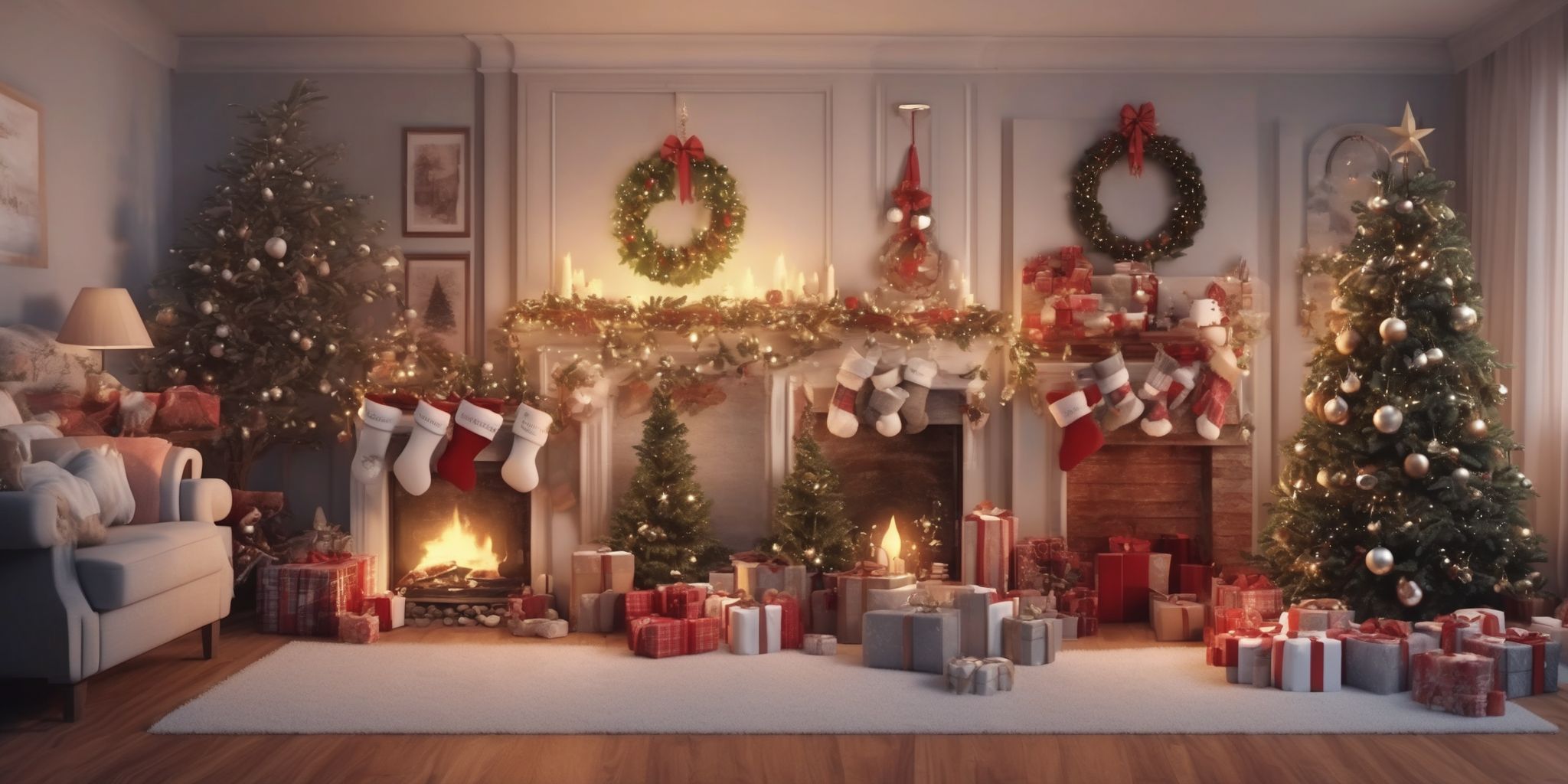 Carols in realistic Christmas style
