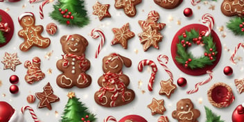 Treats in realistic Christmas style
