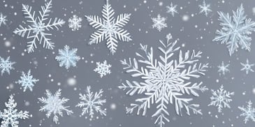 Snowflake in realistic Christmas style