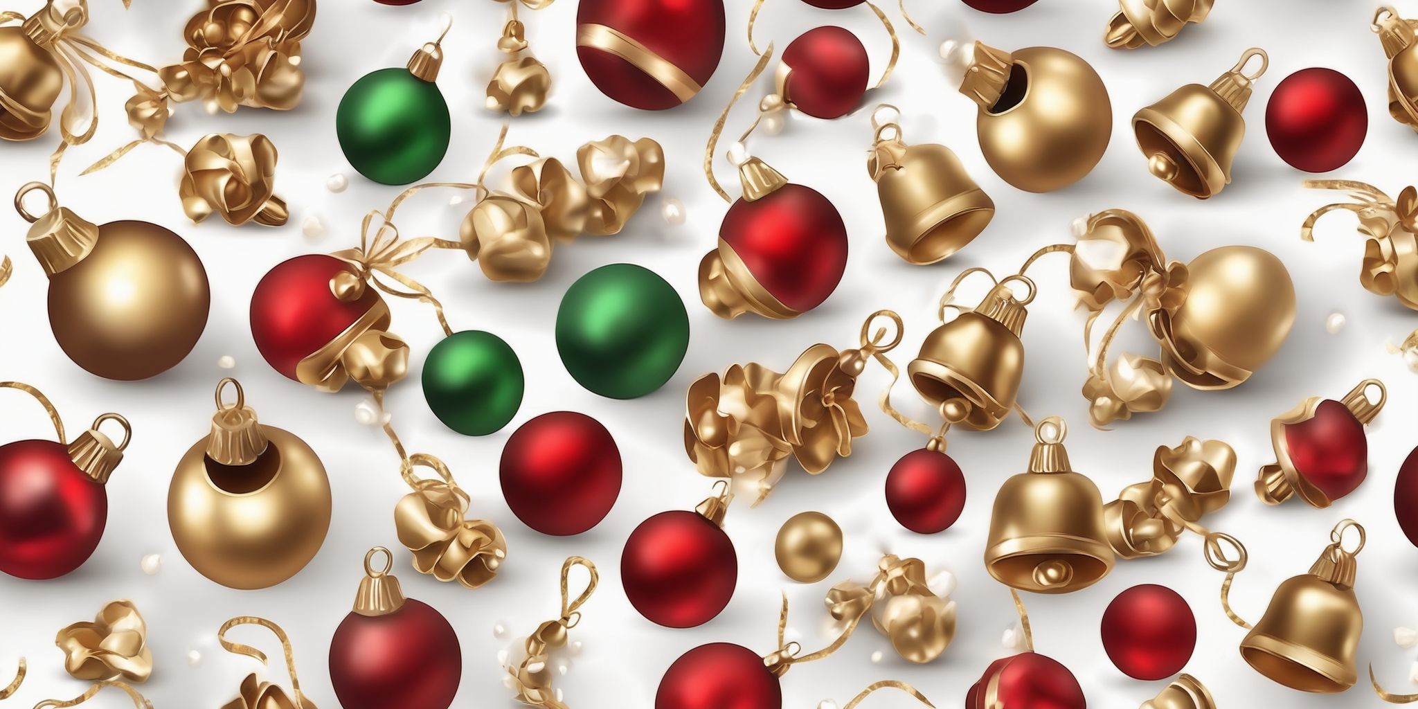 Jingle bells in realistic Christmas style