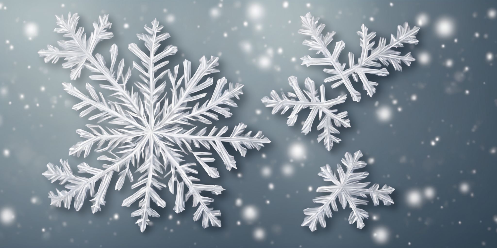 Snowflake in realistic Christmas style