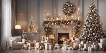 Elegance in realistic Christmas style