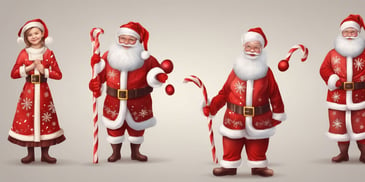 Costume in realistic Christmas style
