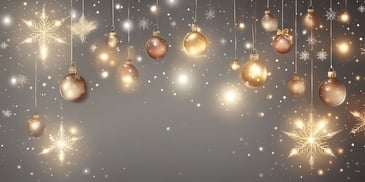 Lights in realistic Christmas style