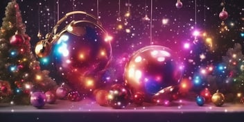 Disco in realistic Christmas style