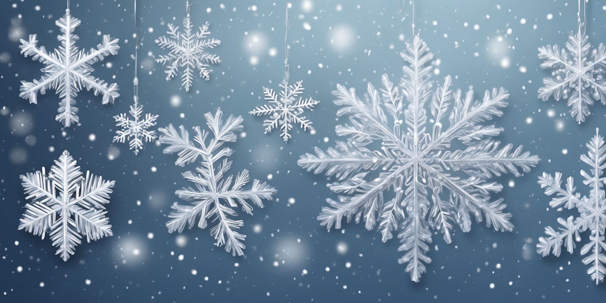 Snowflake in realistic Christmas style