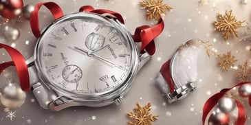 Watch in realistic Christmas style