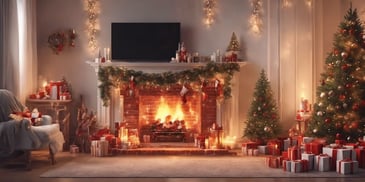 Warmth in realistic Christmas style