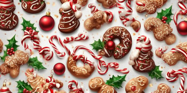 Delicious in realistic Christmas style