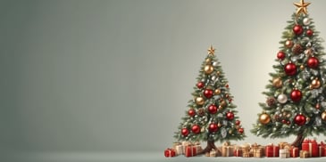 Tree in realistic Christmas style