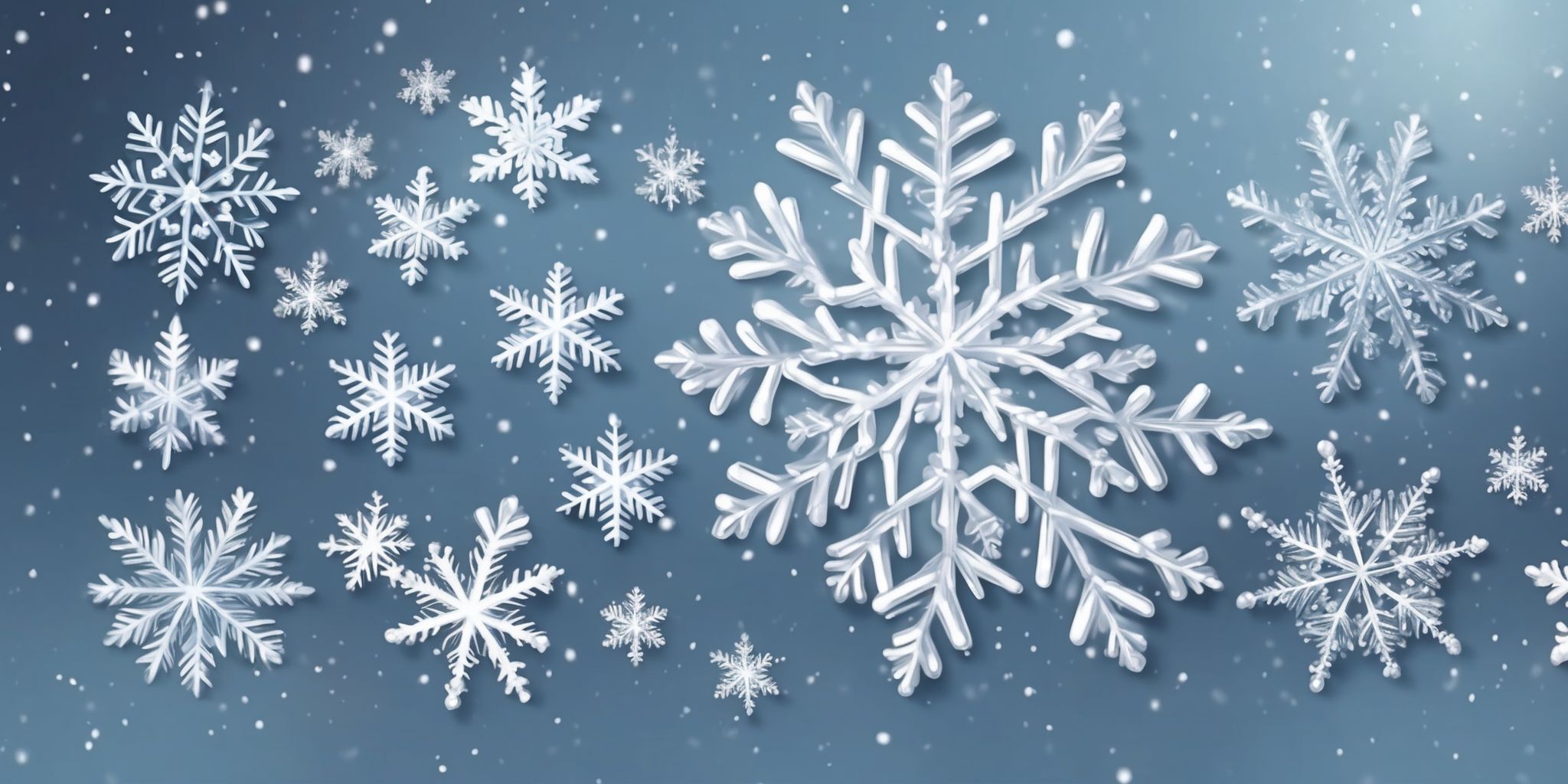 Snowflake in realistic Christmas style