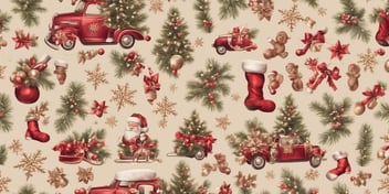 Vintage in realistic Christmas style