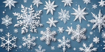 Snowflake in realistic Christmas style