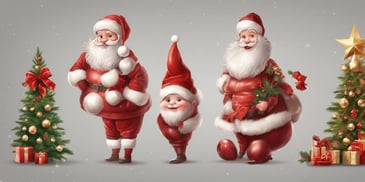 Styles in realistic Christmas style