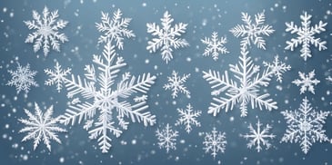 Snowflake in realistic Christmas style