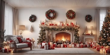 Decor in realistic Christmas style