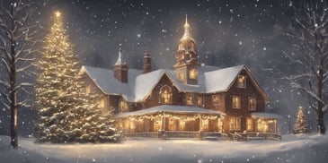 Illuminate in realistic Christmas style