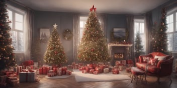 Oculus in realistic Christmas style