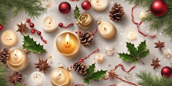 Aromatherapy in realistic Christmas style