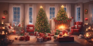 Warmth in realistic Christmas style