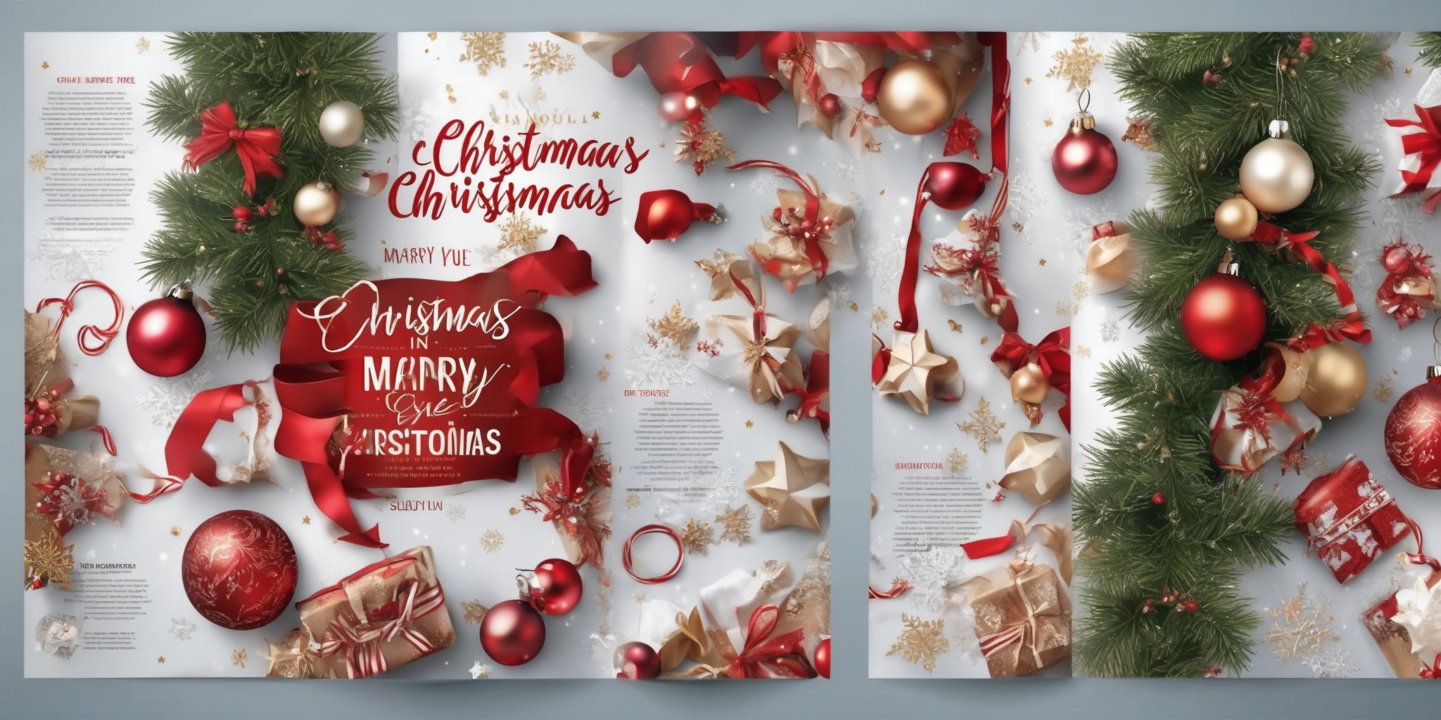 Magazine in realistic Christmas style