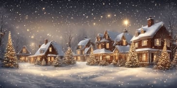 Twinkling in realistic Christmas style