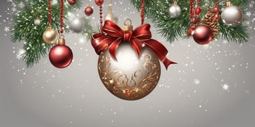 Necklace in realistic Christmas style