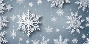 Snowflake in realistic Christmas style