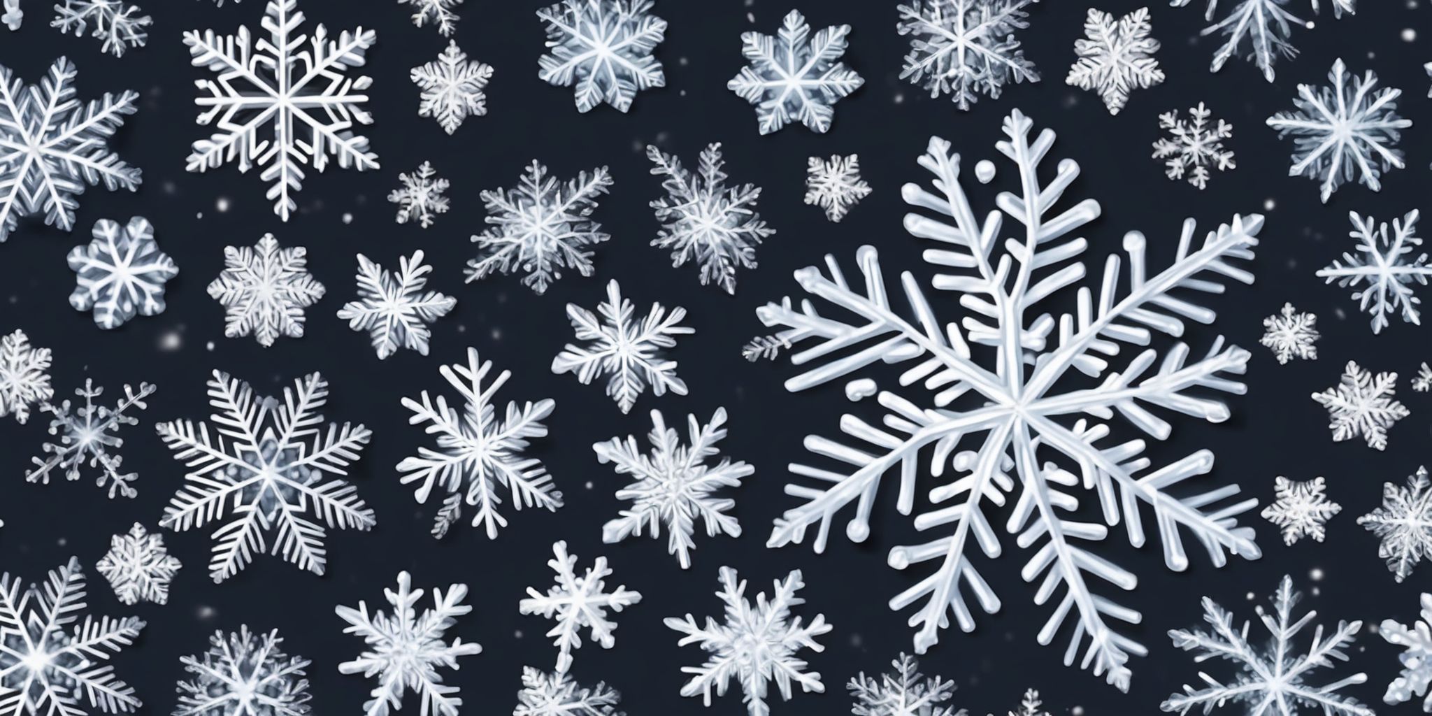 Snowflake in realistic Christmas style