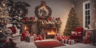 Melodies in realistic Christmas style