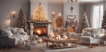 Comfort in realistic Christmas style