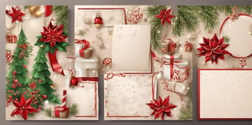 Scrapbook in realistic Christmas style