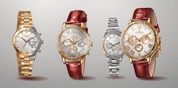 Watches in realistic Christmas style