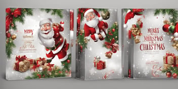 DVD set in realistic Christmas style