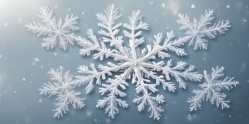 Snowflake in realistic Christmas style