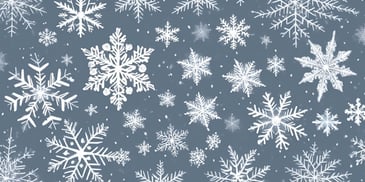 Snowflake in realistic Christmas style