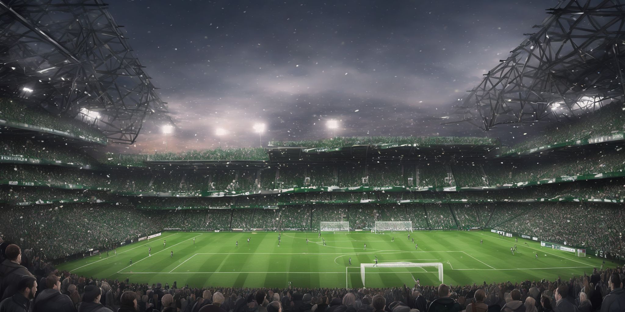 Providence park in realistic Christmas style