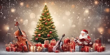 Festive Concert in realistic Christmas style