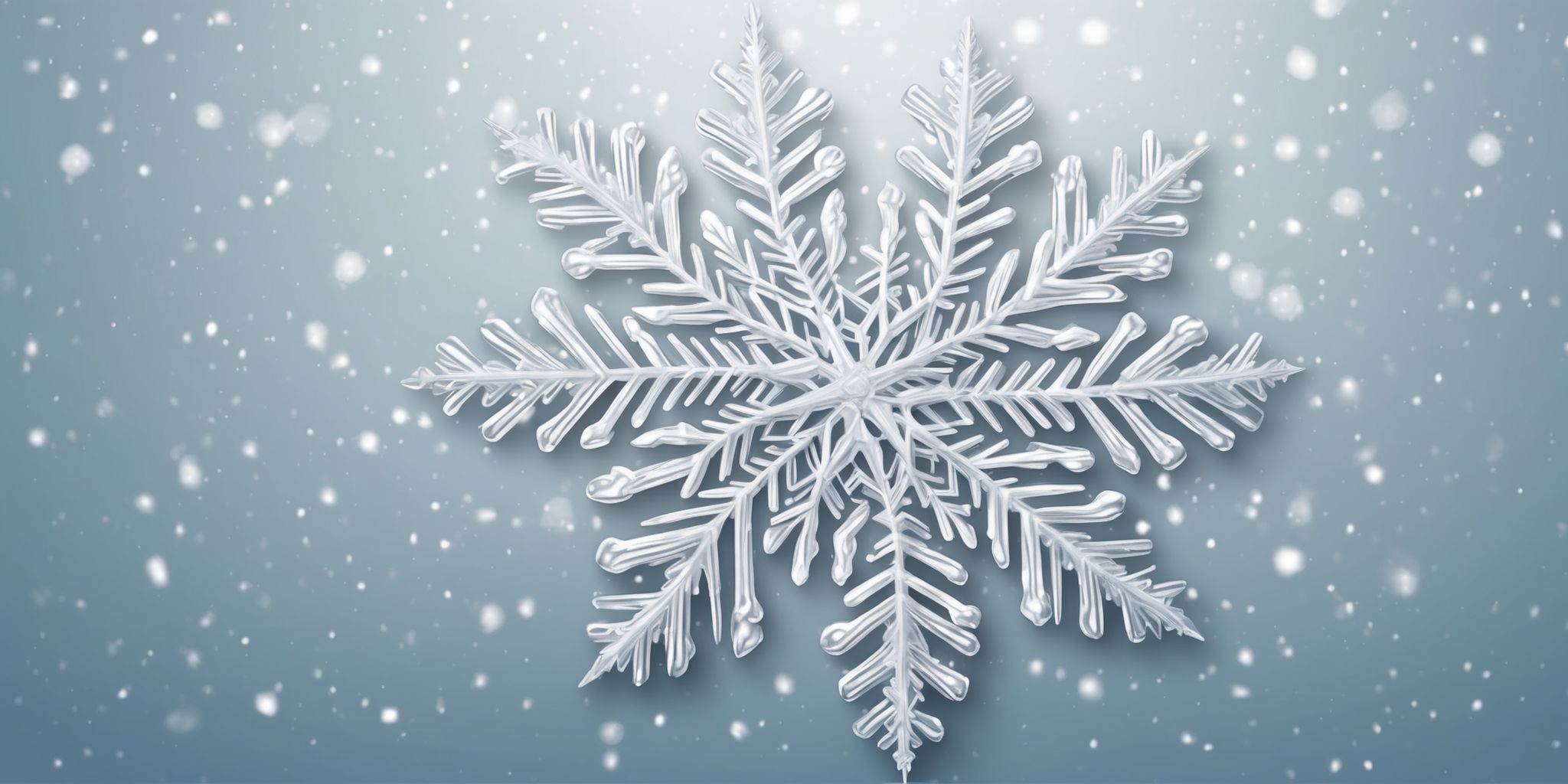 Snowflake in realistic Christmas style