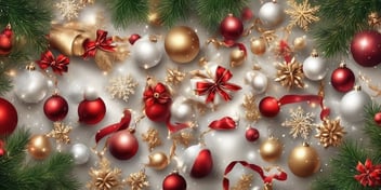 Background in realistic Christmas style