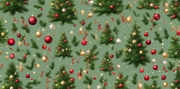 Christmas tree in realistic Christmas style