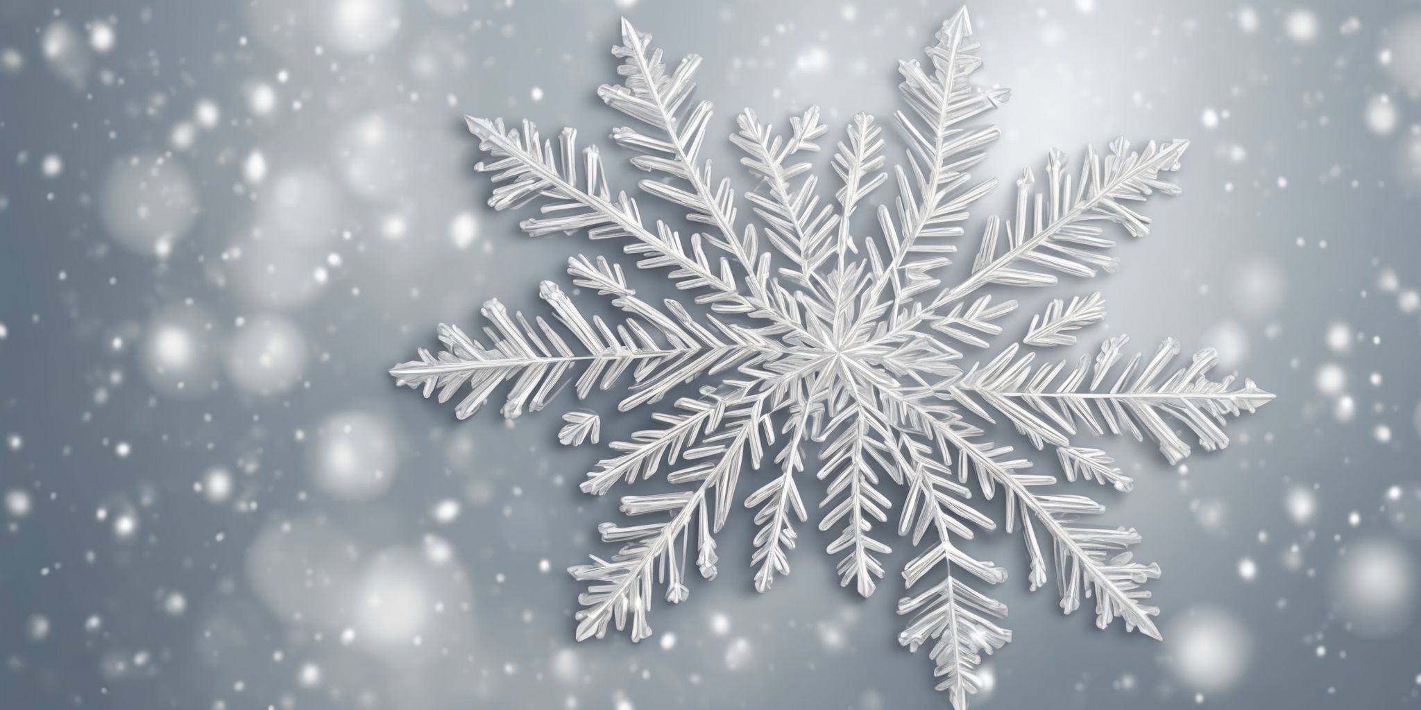 Snowflake in realistic Christmas style