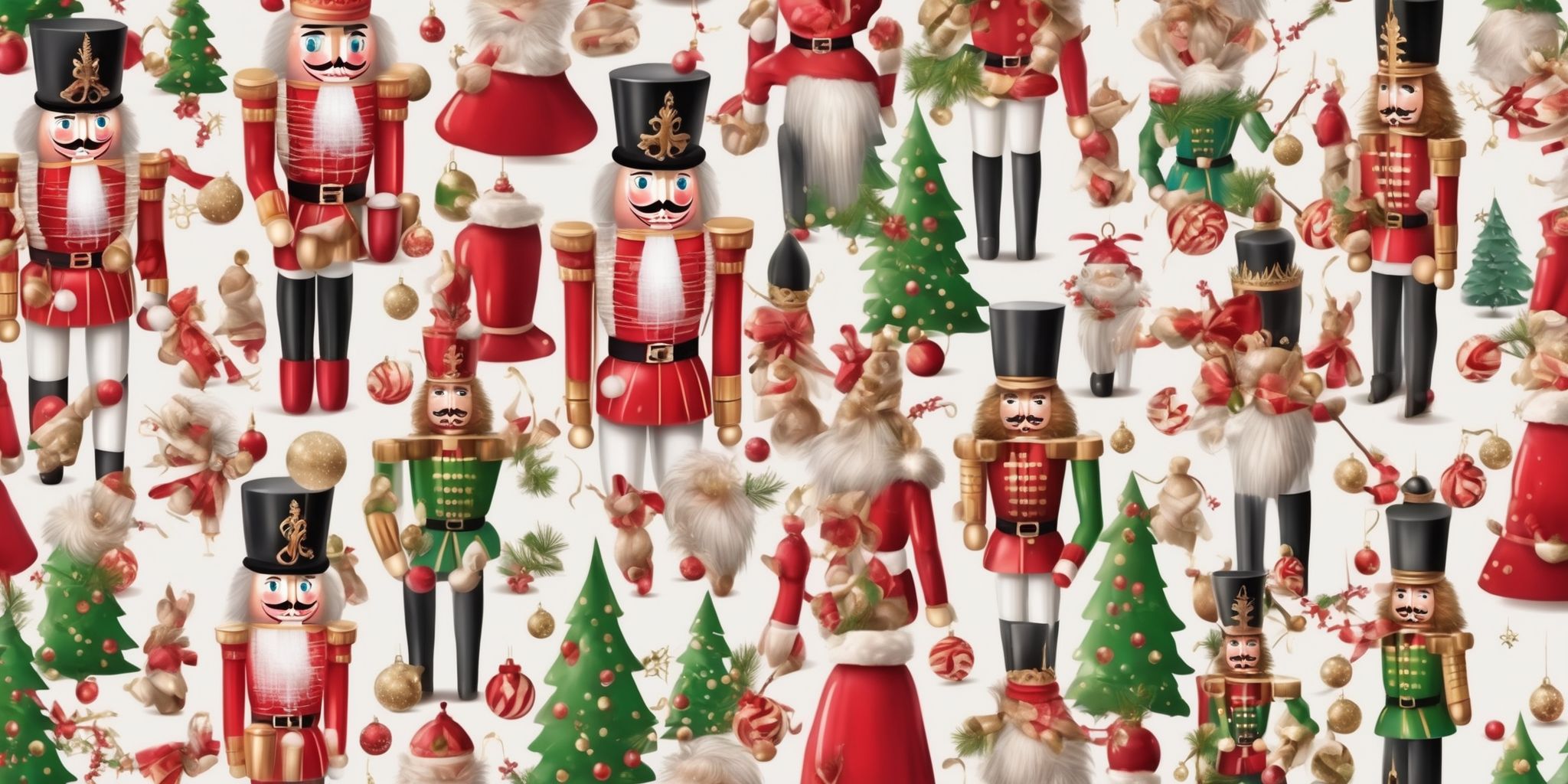 Nutcracker in realistic Christmas style