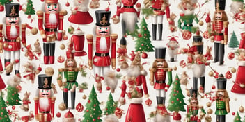 Nutcracker in realistic Christmas style