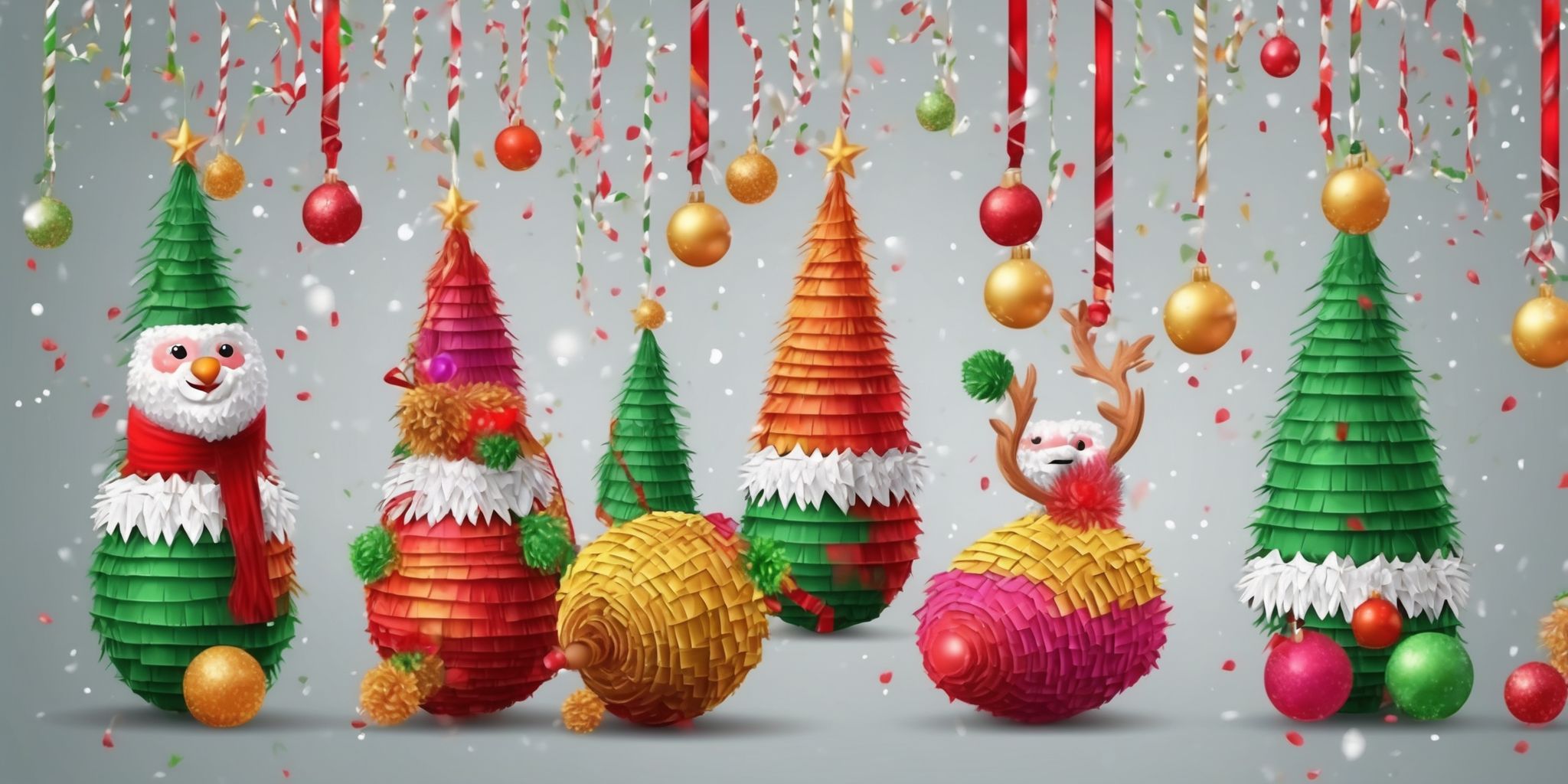 Pinata in realistic Christmas style