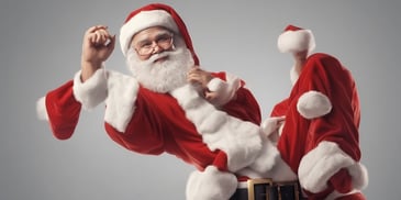 Santa Claus in realistic Christmas style