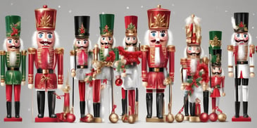 Nutcracker in realistic Christmas style