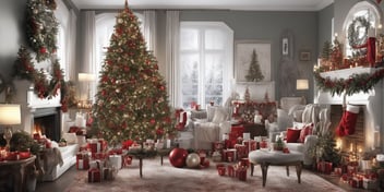 Deck the Halls in realistic Christmas style
