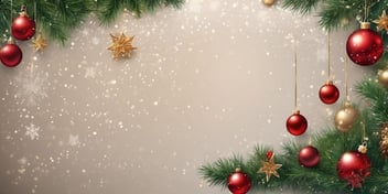 Banner in realistic Christmas style